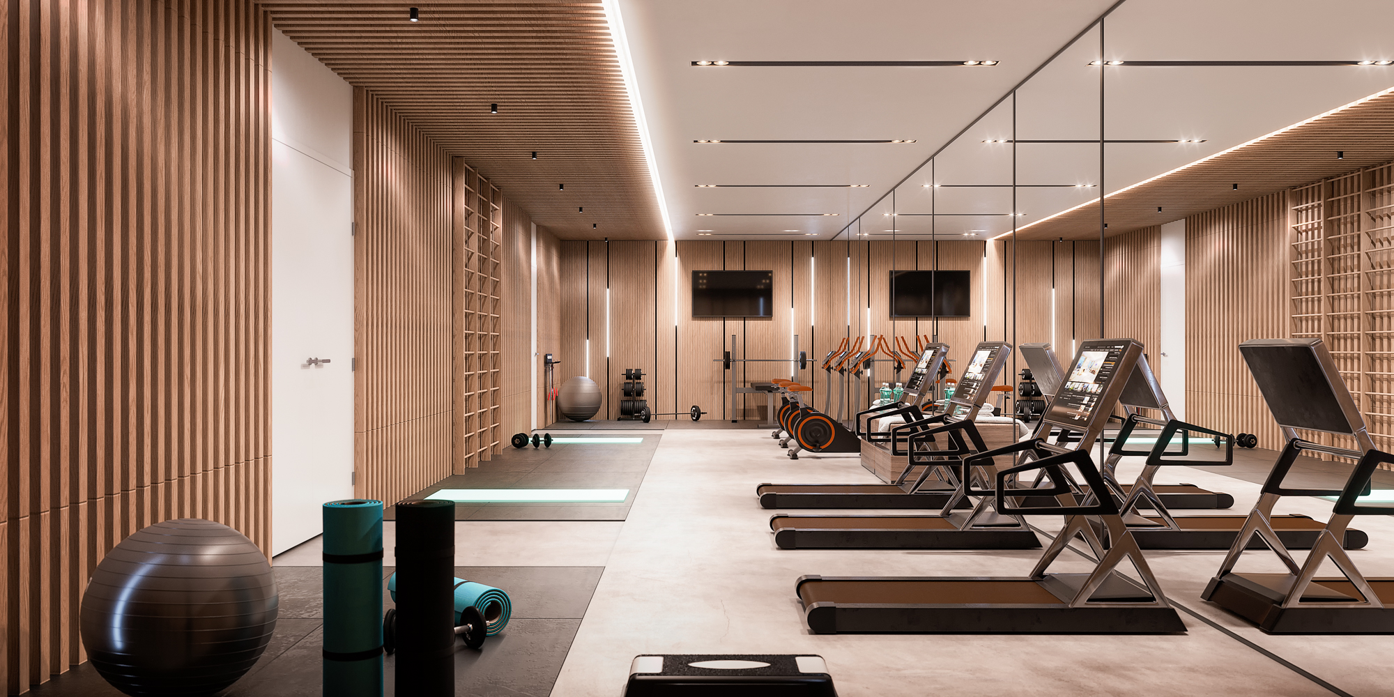 Moderné fitness centrum pre rezidentov